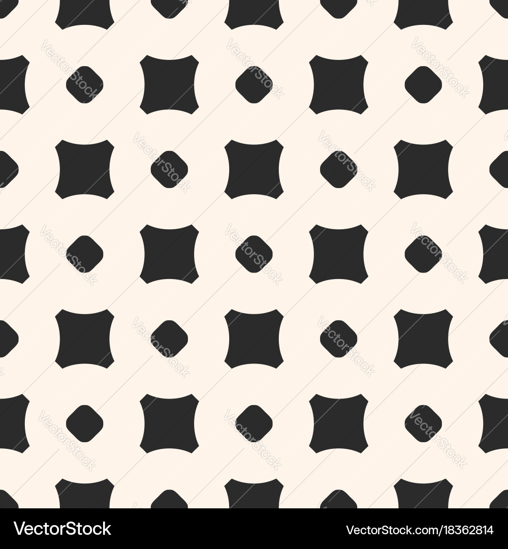 Seamless pattern minimalist texture with squares vector image