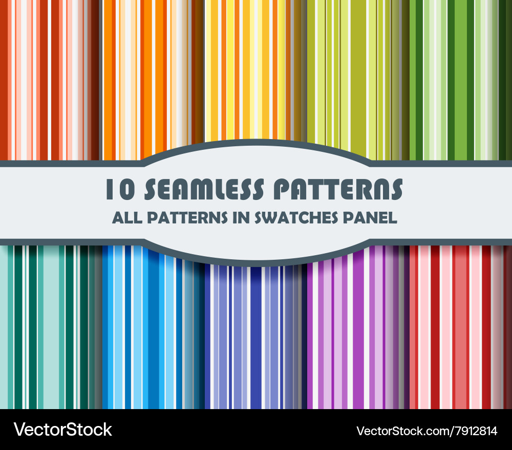 Set of geometric patterns for design vector image