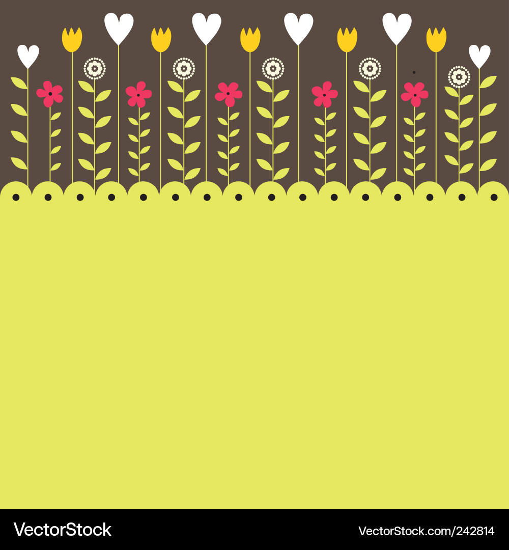 Spring background vector image
