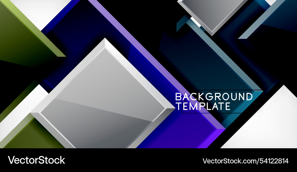 Square shape color abstract geometry Square shape color abstract geometry Vector Image