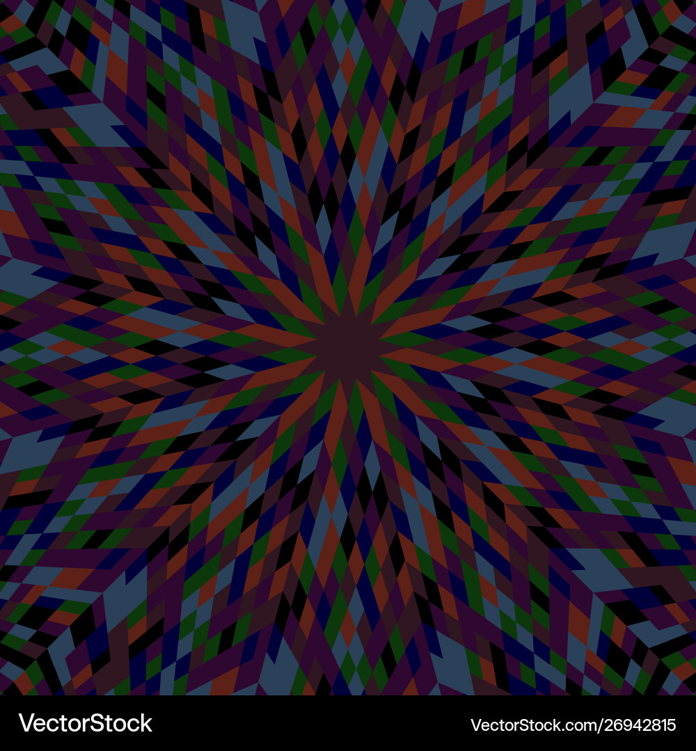 Abstract dynamic colorful circular tile pattern vector image