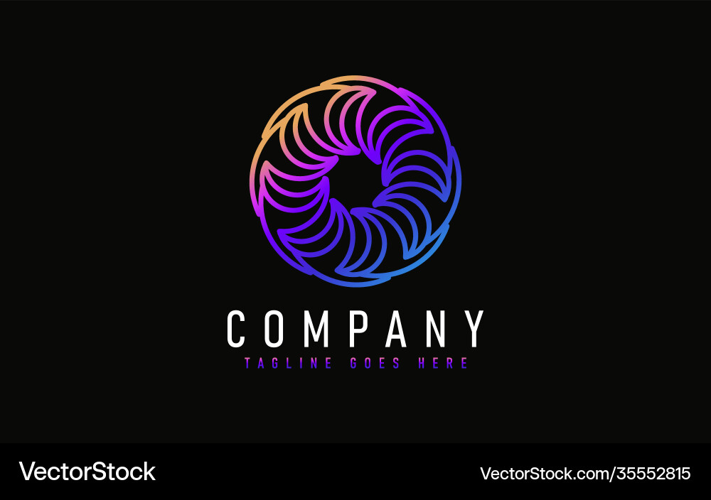 Abstract modern logo design based from circular Abstract modern logo design based from circular vector image