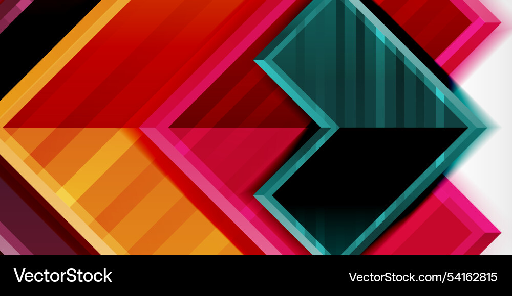 Arrow symbols created with 3d effects and line vector image
