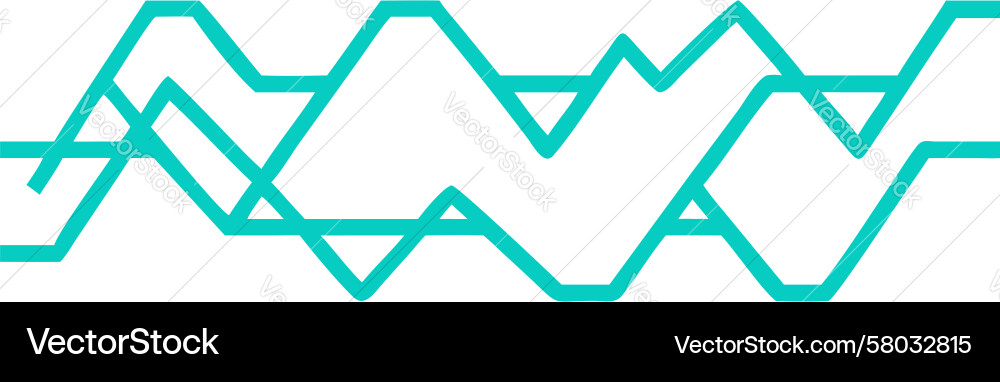 Fluctuating Line Graph Abstract Data Vector Image