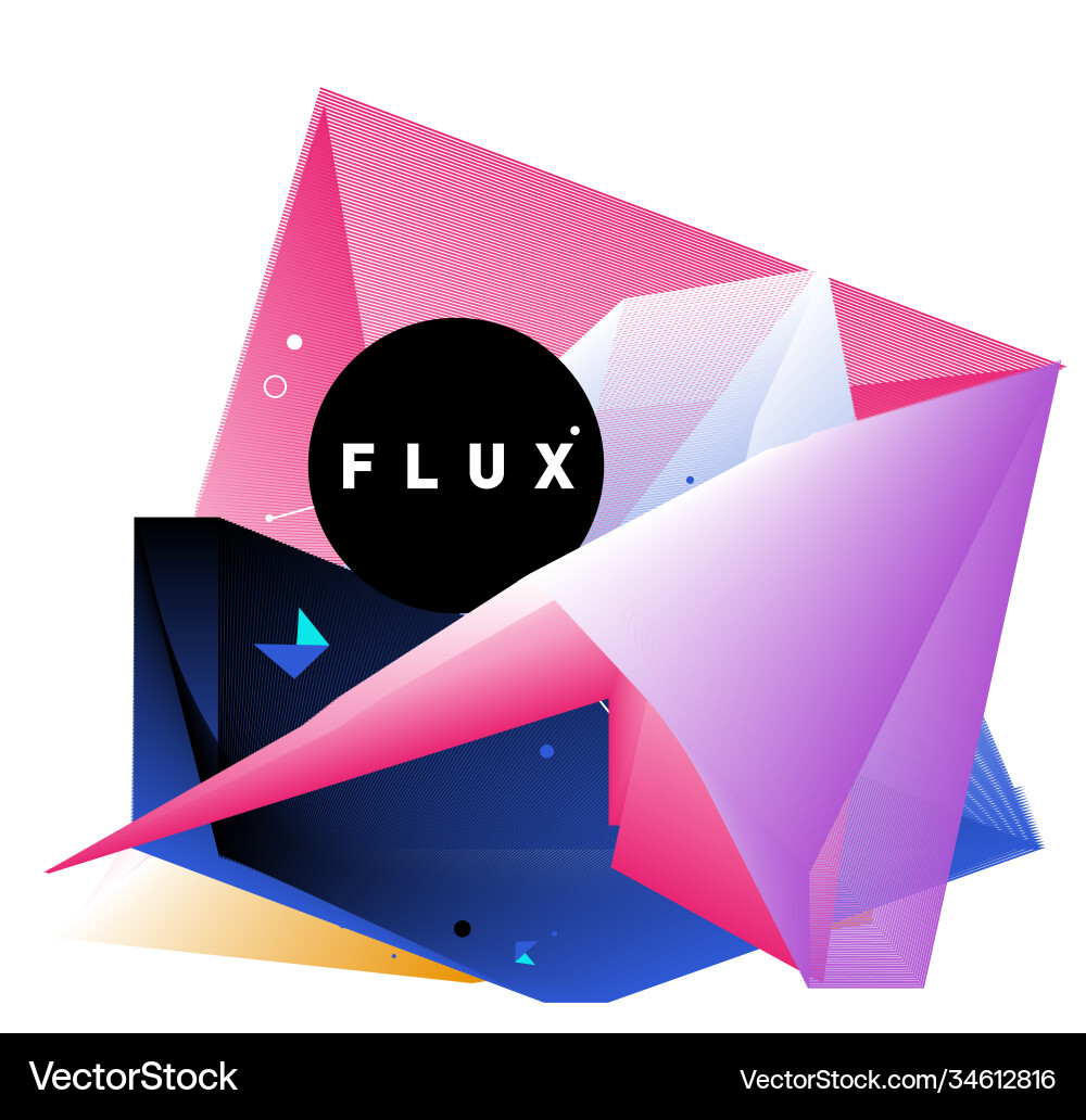 3d colorful wave background dynamic flux effect 3d colorful wave background dynamic flux effect Vector Image