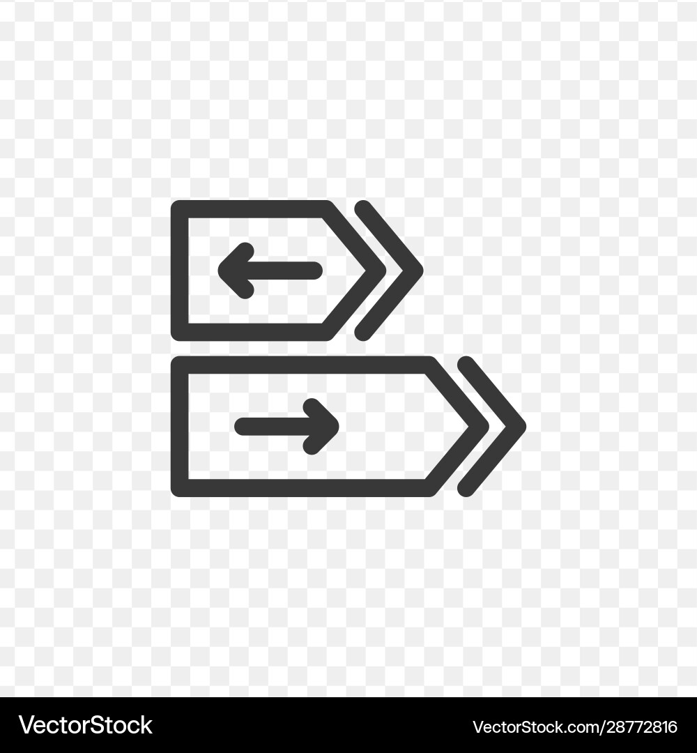Arrow icon two arrows include simple design Arrow icon two arrows include simple design vector image