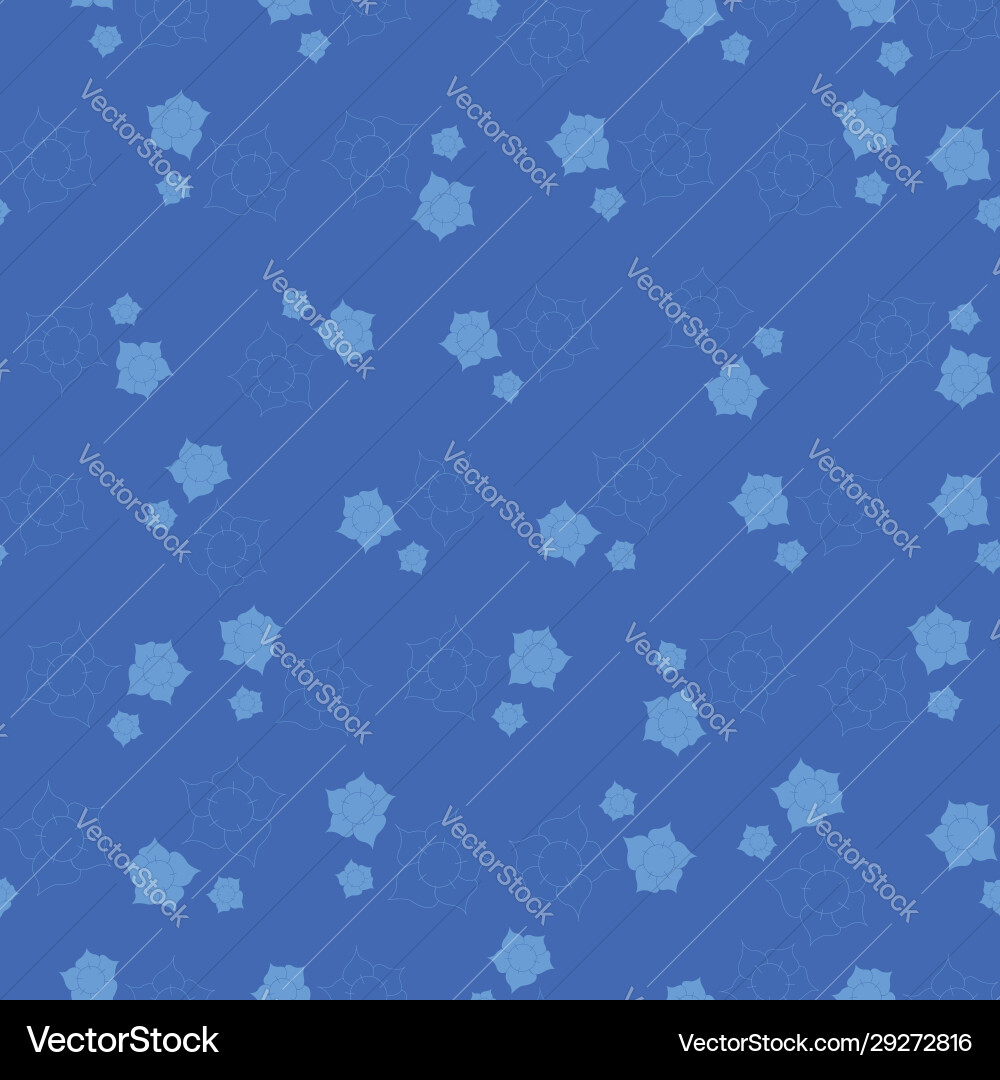 Blue little flower pattern print background Blue little flower pattern print background vector image