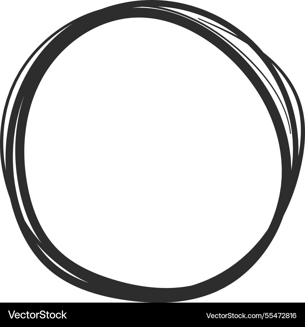 Irregular black circle is drawn with multiple Irregular black circle is drawn with multiple vector image
