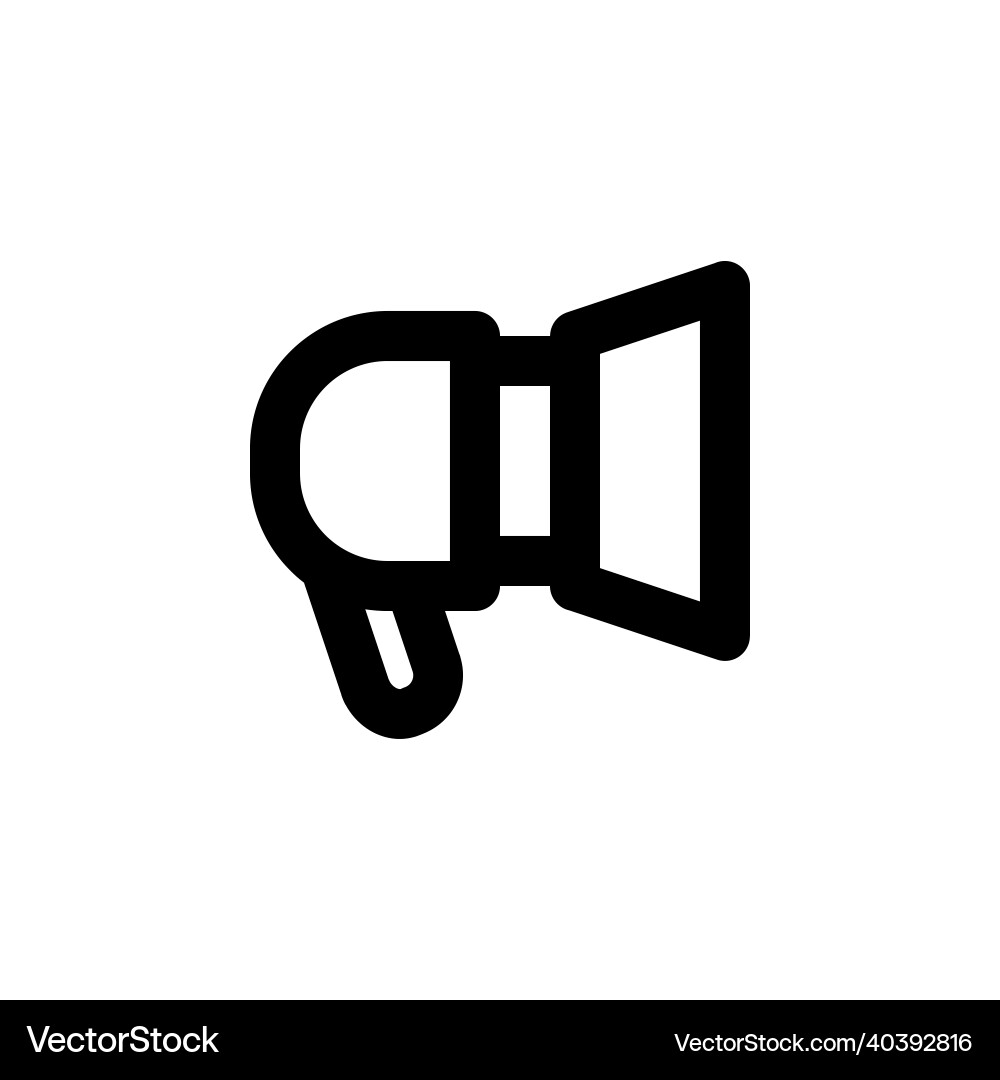 Loud speaker line web or mobile interface Loud speaker line web or mobile interface Vector Image