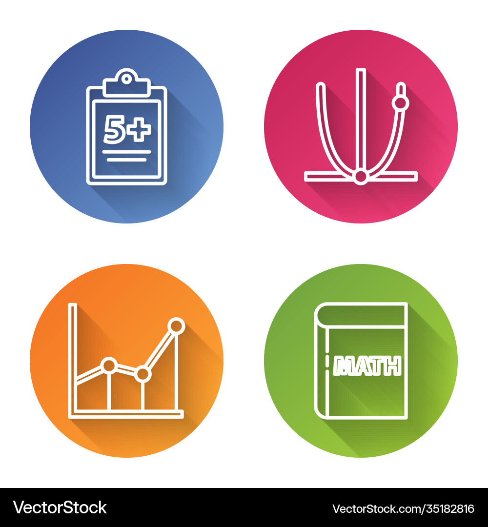 Set line mathematics function sine ringing bell Set line mathematics function sine ringing bell vector image