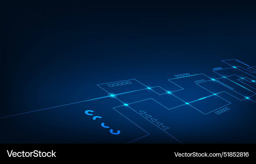 Tech abstract technology futuristic circuit Tech abstract technology futuristic circuit vector image