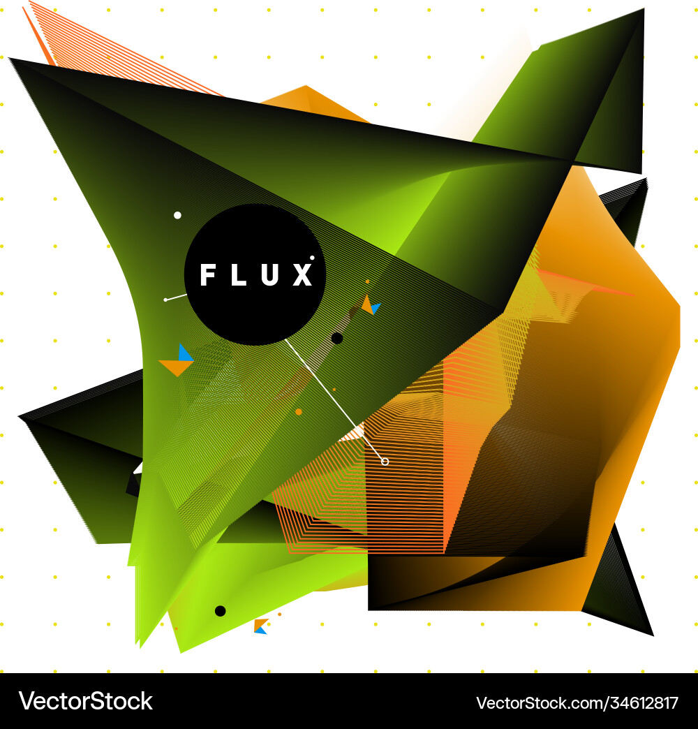 3d colorful wave background dynamic flux effect 3d colorful wave background dynamic flux effect Vector Image