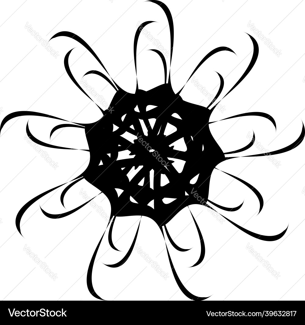 Abstract circular drawing amorphous nonfigurative Abstract circular drawing amorphous nonfigurative Vector Image