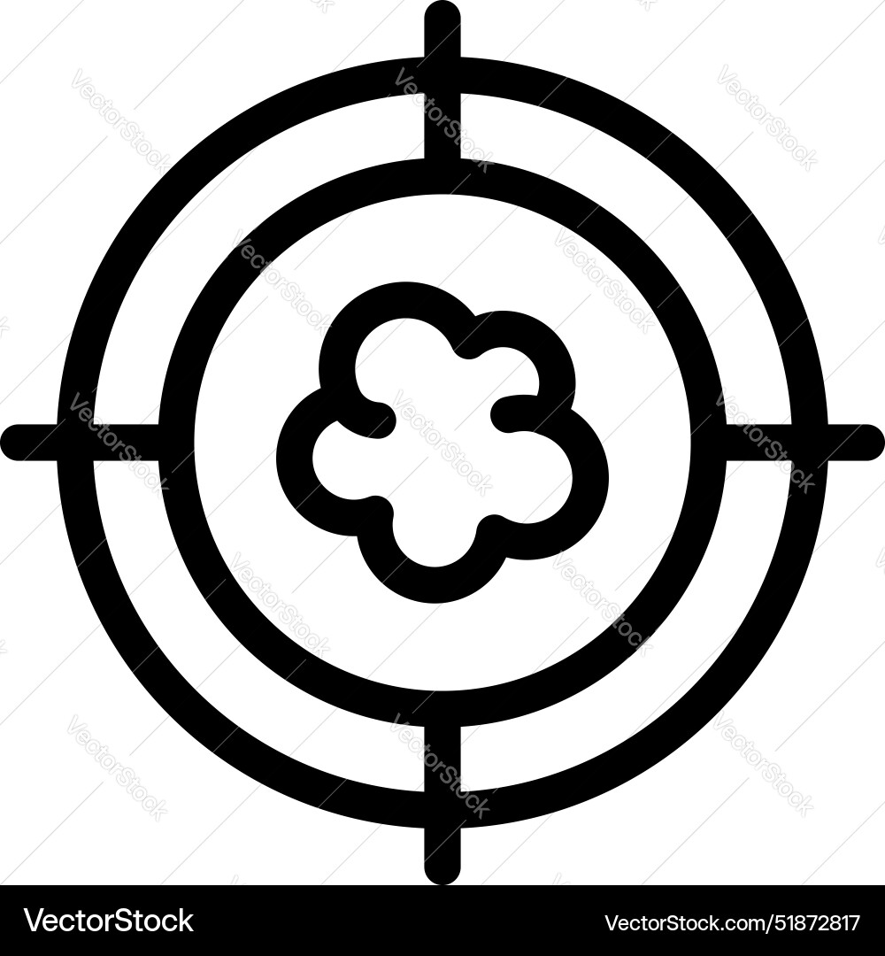 Crosshair targeting a cloud computing system Crosshair targeting a cloud computing system Vector Image