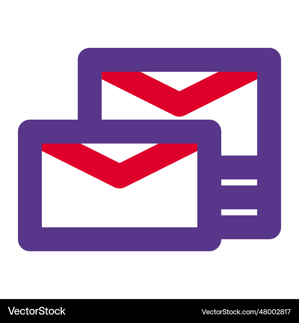 Messages were transferred using mail vector image