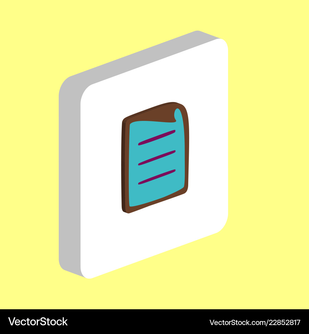 Paper document computer symbol Paper document computer symbol vector image