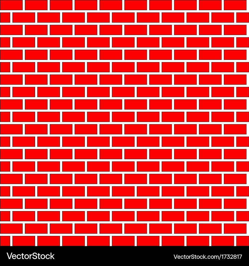 Rustic Brick Wall Texture Vector Image