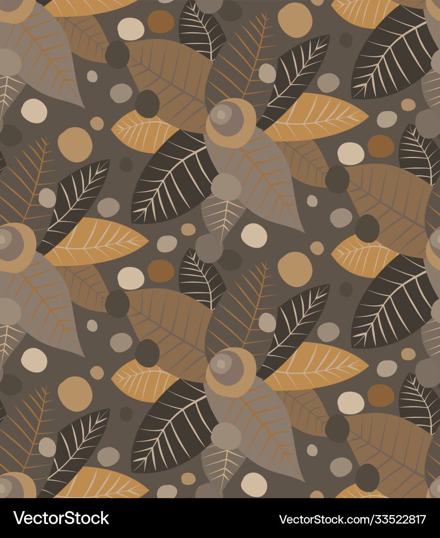 Seamless repeating autumn pattern twigs Seamless repeating autumn pattern twigs Vector Image