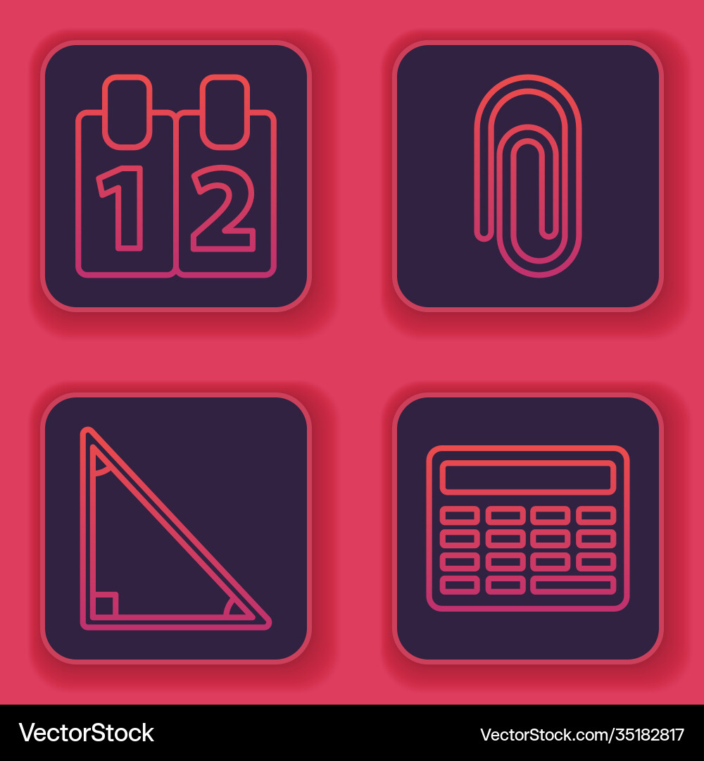 Set line mathematics function cosine calendar Set line mathematics function cosine calendar vector image