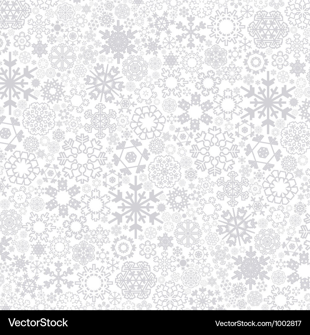 Snowflakes pattern background vector image