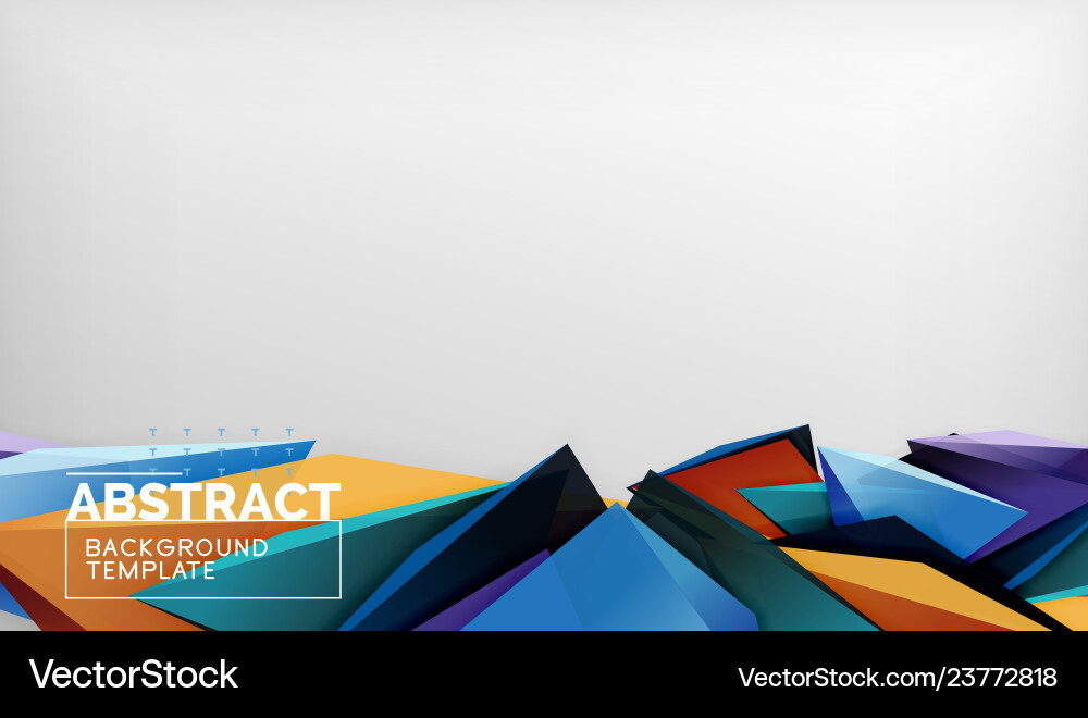 Abstract color triangles geometric background Abstract color triangles geometric background vector image