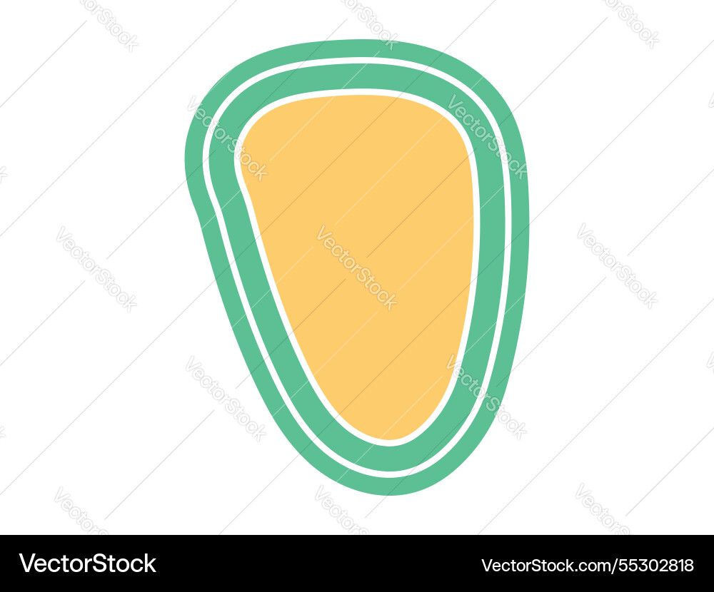 Abstract colorful empty shape vector image