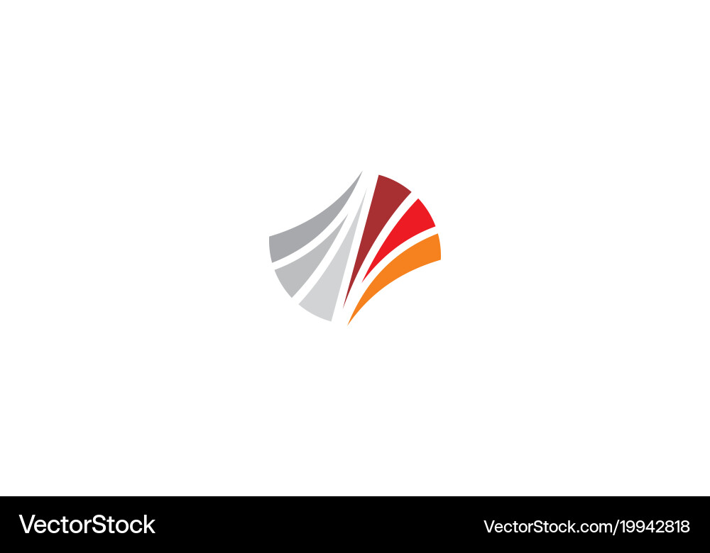 Abstract Shape Loop Logo vector image