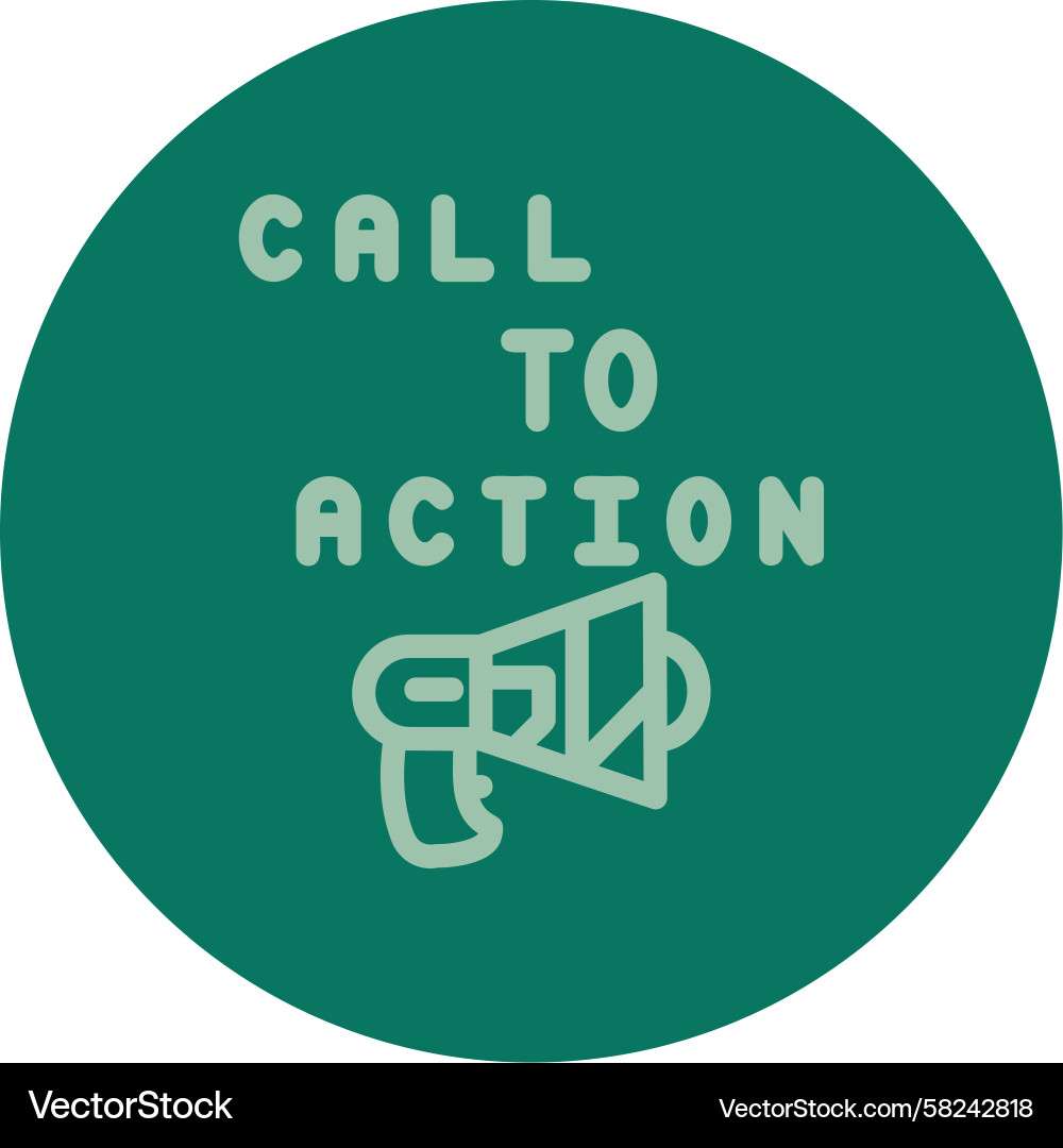 Call to Action Performance Line Vector Image