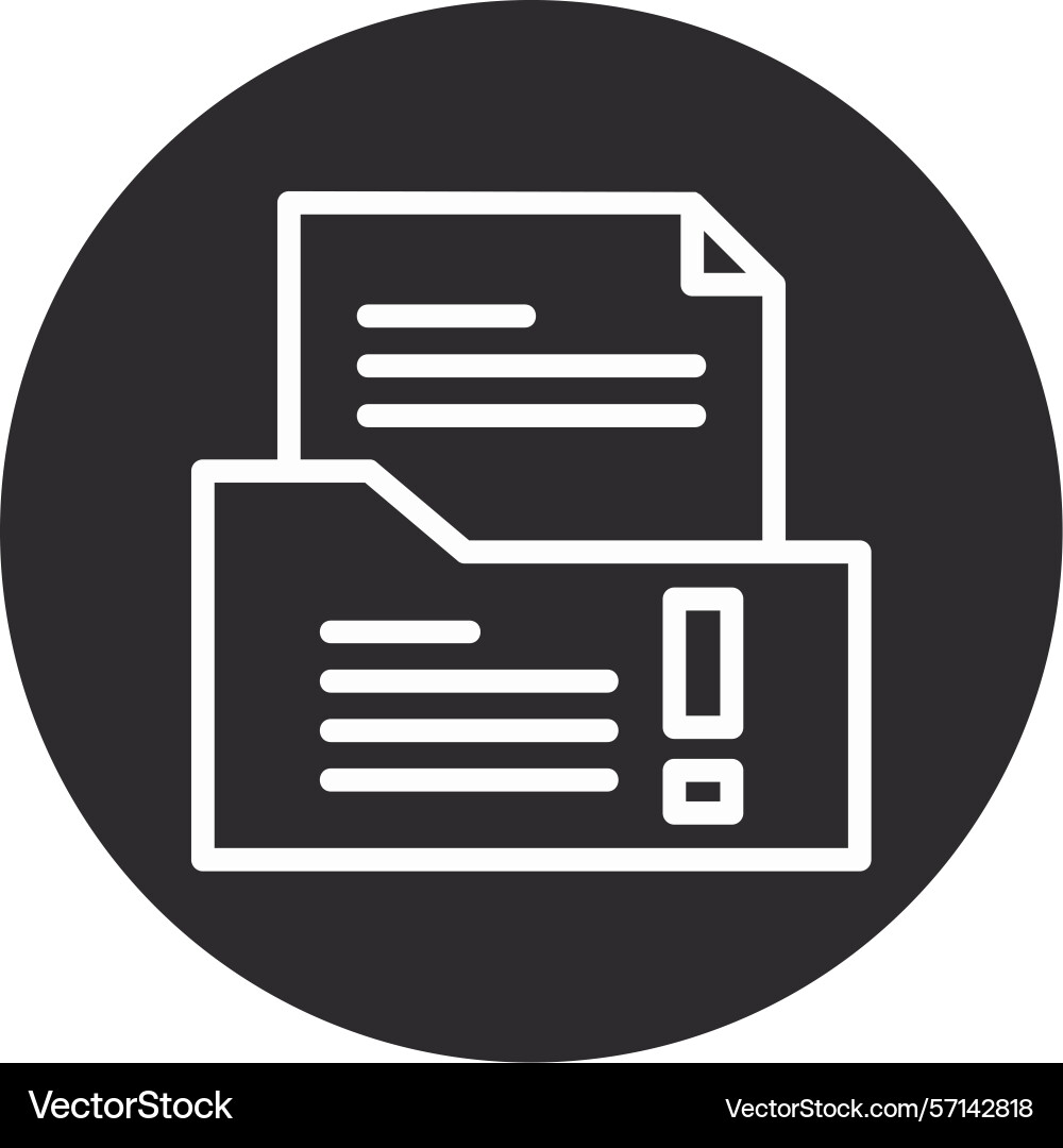 Change request inverted circle black vector image