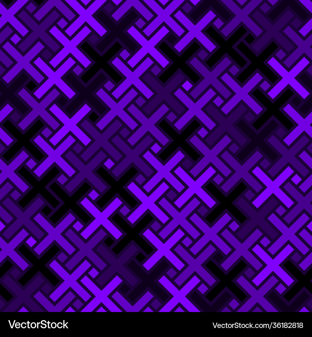 Cross shapes columns seamless pattern geometric Vector Image