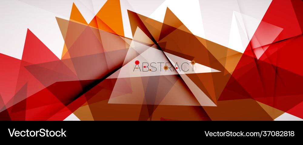 Geometric abstract background color triangle Geometric abstract background color triangle vector image