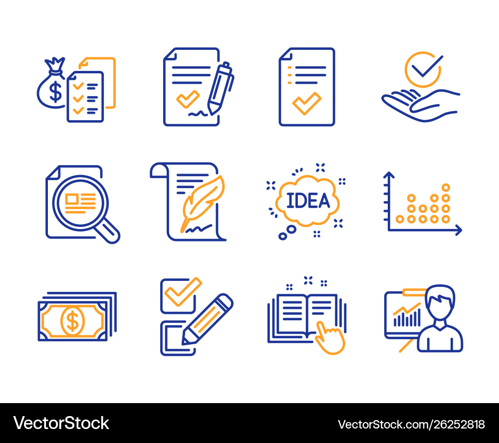 Idea checkbox and feather icons set payment Vector Image