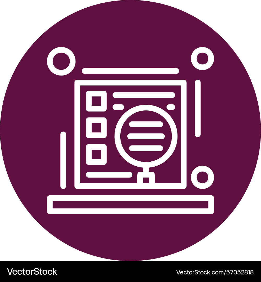 Indexing line circle style icon design Vector Image