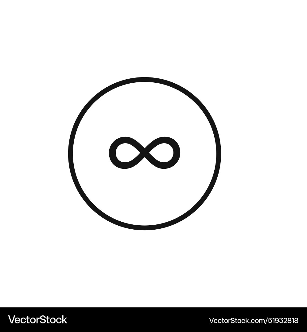 Infinity loop icon for eternal concepts Infinity loop icon for eternal concepts vector image