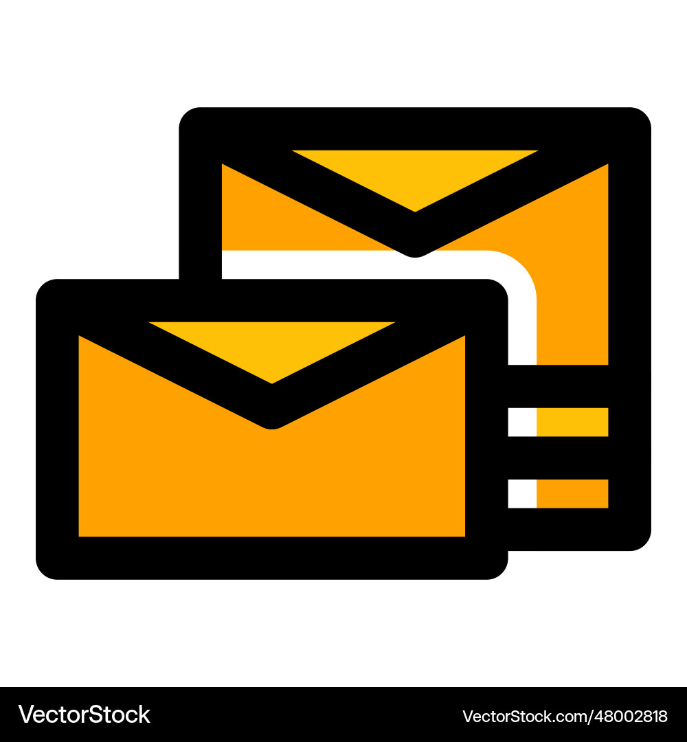 Messages were transferred using mail vector image