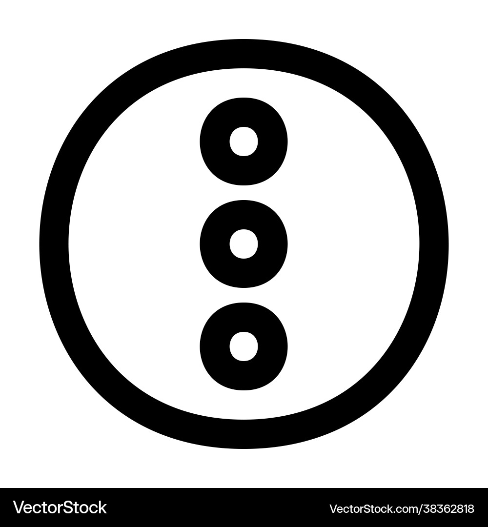 More icon in line style for any projects More icon in line style for any projects vector image