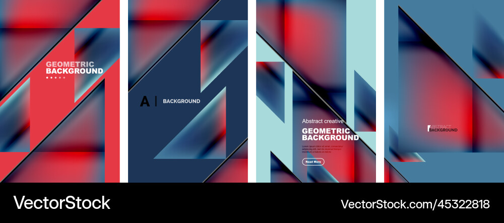 Set of abstract backgrounds - overlapping Vector Image