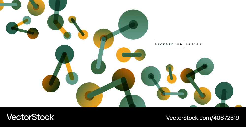 Abstract background round dots connected by lines Abstract background round dots connected by lines Vector Image