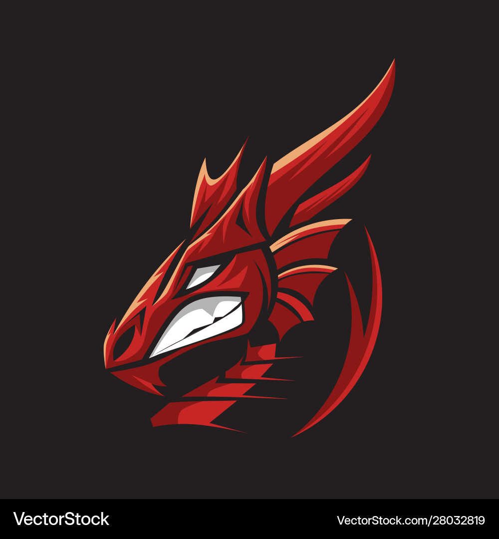 Dragon Mascot Logo - Sport und Gaming vektorbild