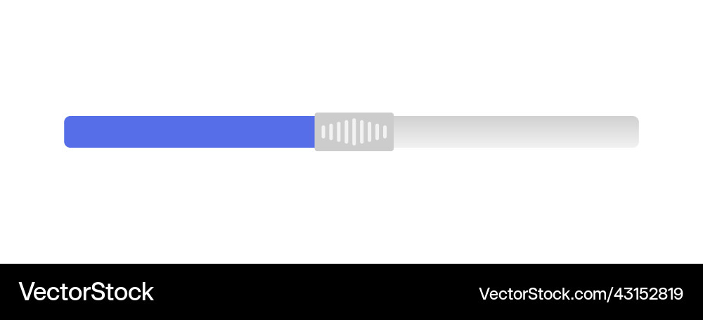 Horizontal scrollbar vector image