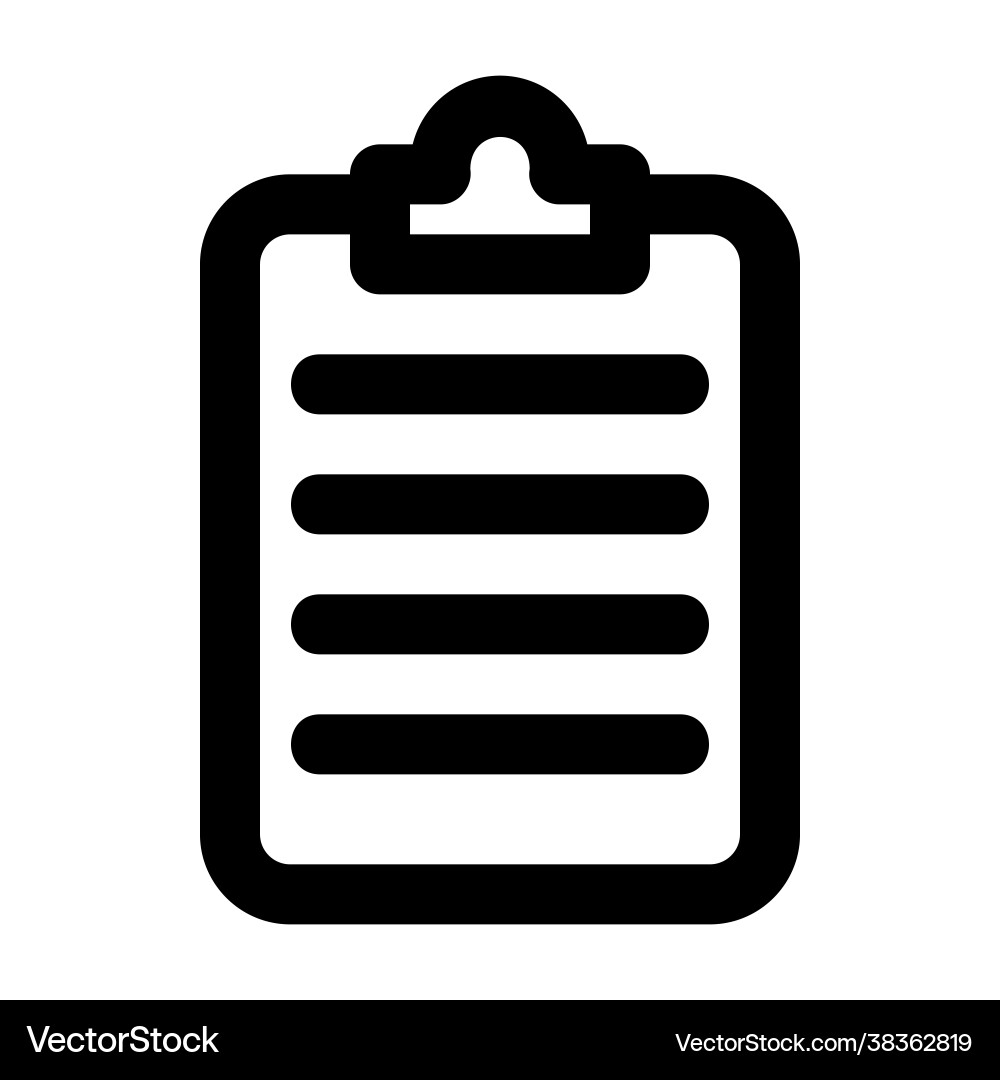 Note icon in line style for any projects Note icon in line style for any projects vector image