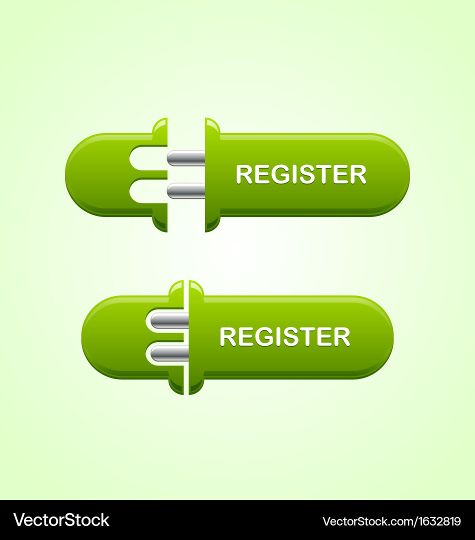 Register Buttons - Two Stages Royalty Free Vector Image