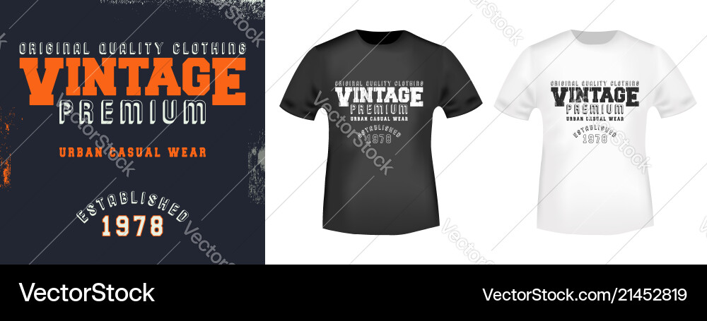Vintage Apparel Stamp Vector Image