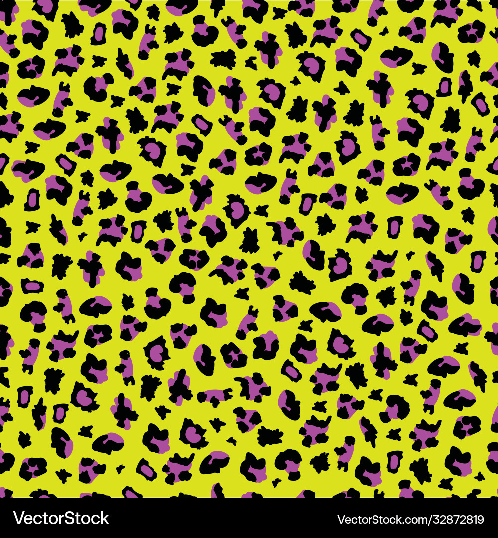 Yellow and purple leopard print - abstract – Royalty-Free Vector |  VectorStock, image size:1000x1080
