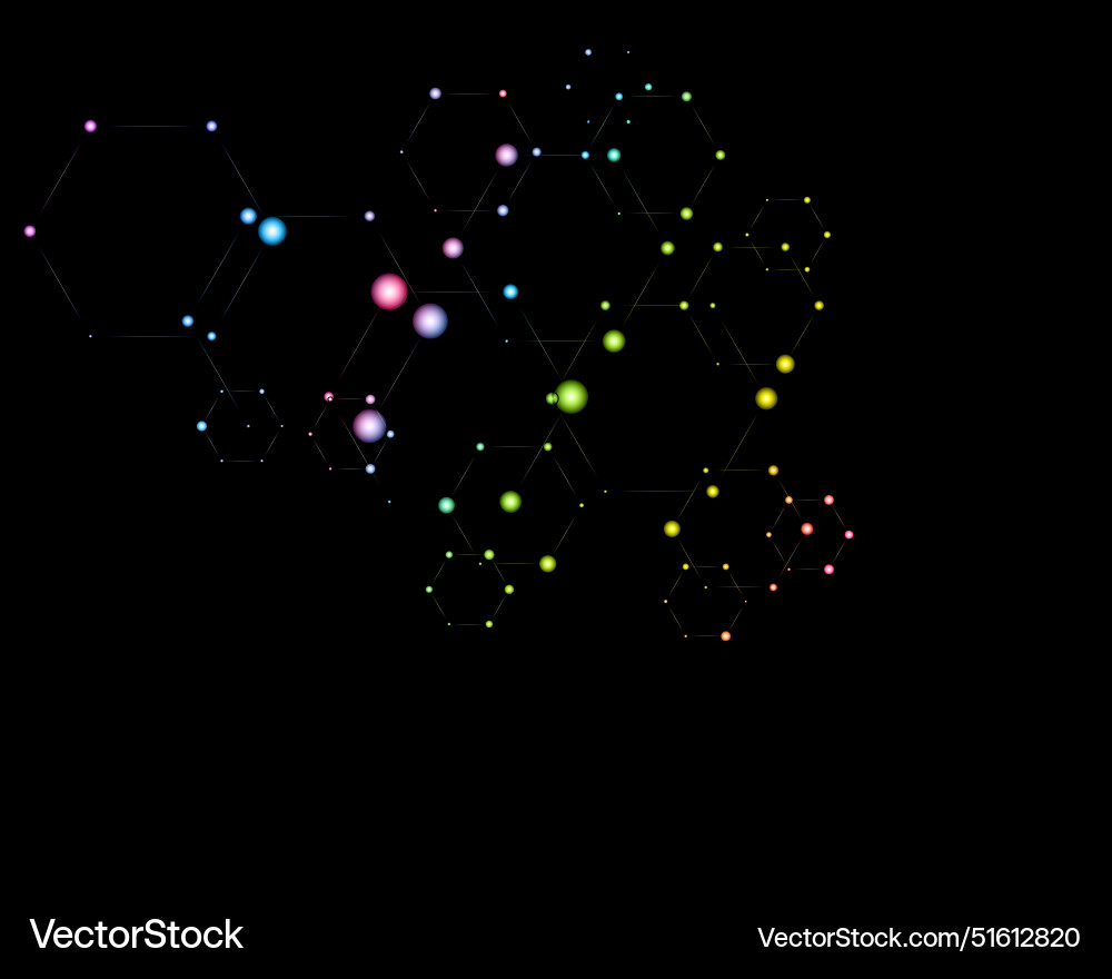 Abstract polygonal background with connecting Vector Image