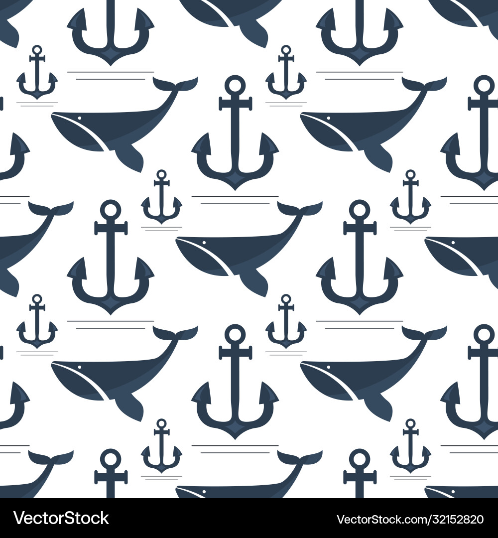 Anchor pattern Anchor pattern vector image