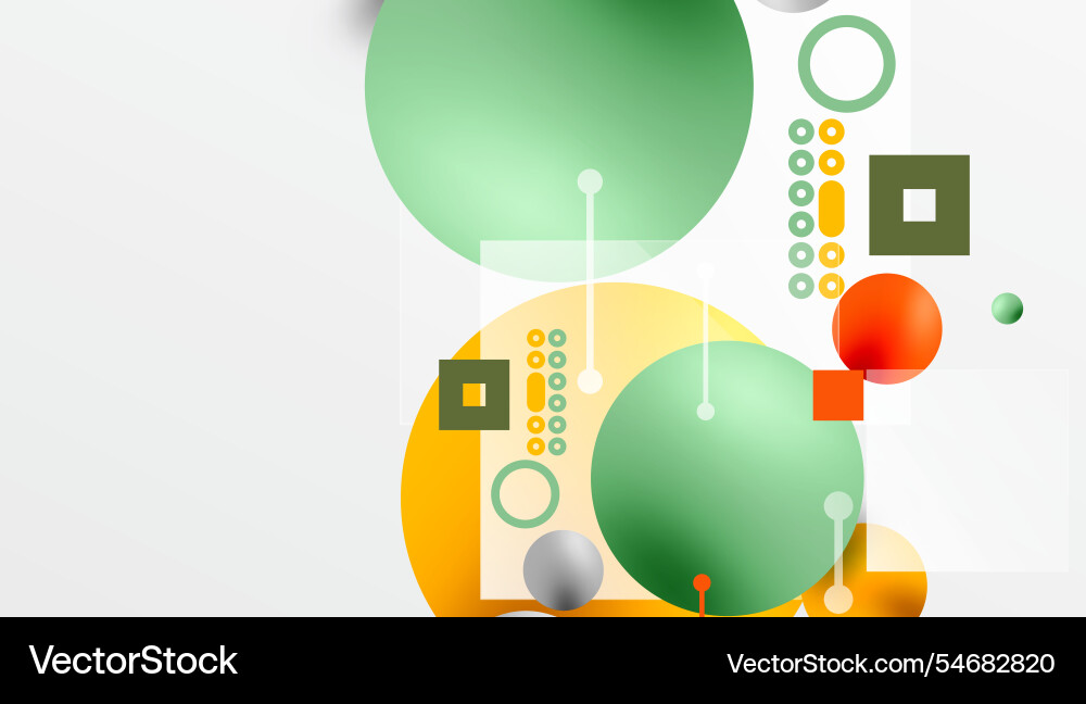 Circles and elements geometric abstract background Circles and elements geometric abstract background vector image