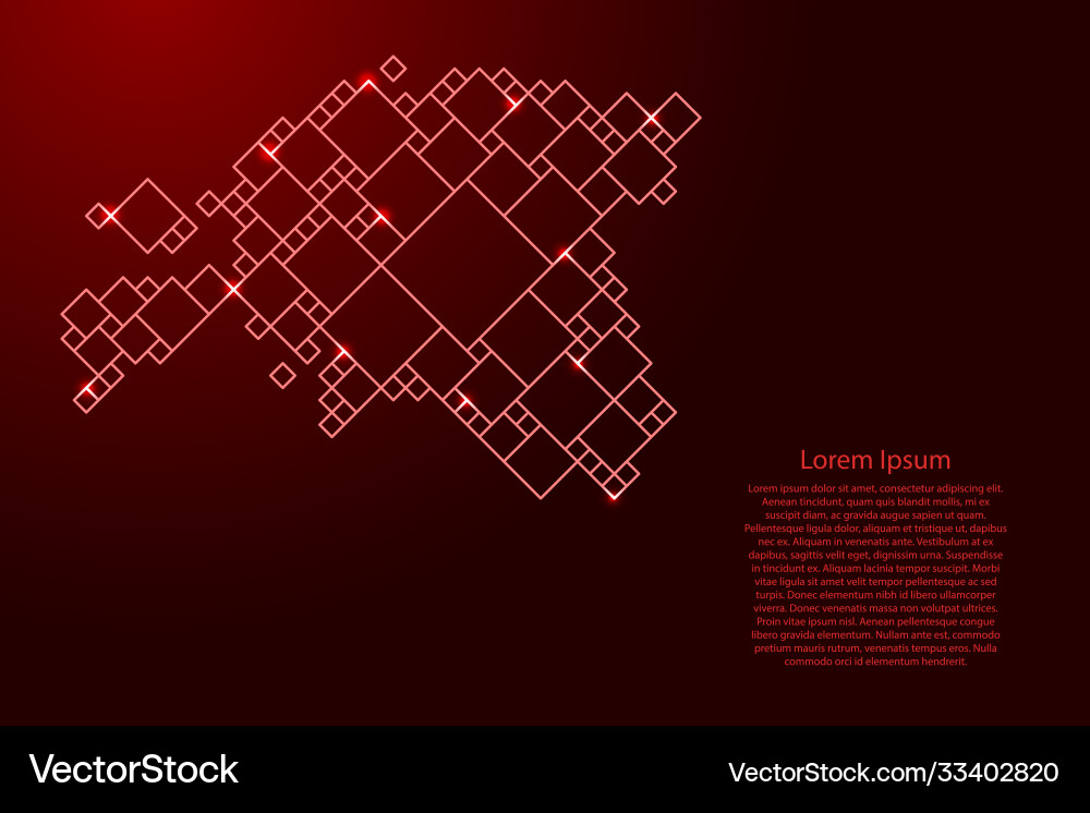 Estonia map from red pattern a grid Estonia map from red pattern a grid vector image