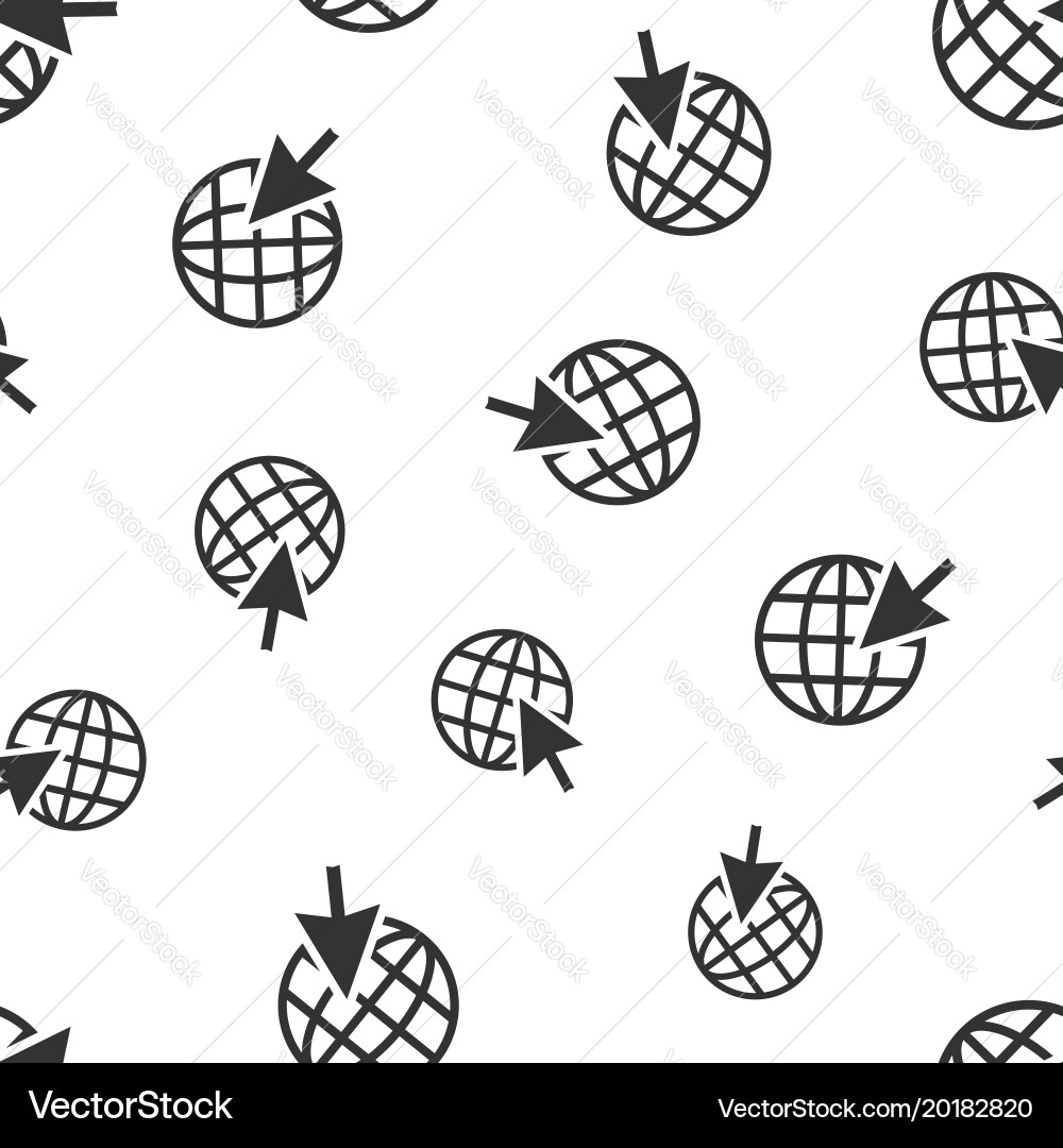 Go to web seamless pattern background icon vector image