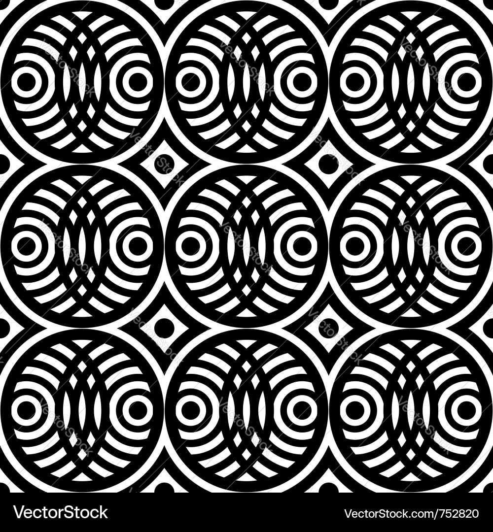 Intricate Circle Pattern vector image